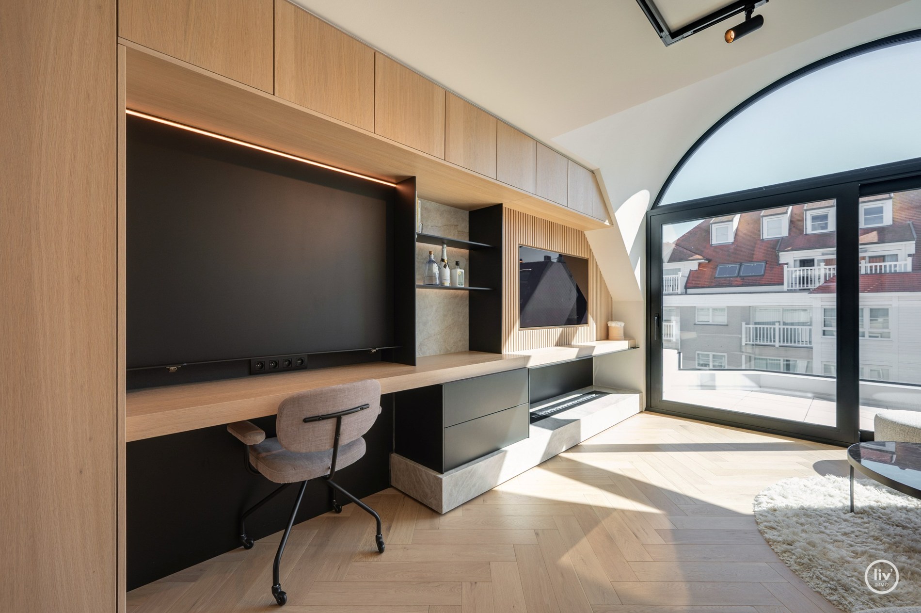 Uitzonderlijk luxueus afgewerkte duplex met royale terrassen, op topligging te Dumortierlaan. Hier werd over elk detail nagedacht 