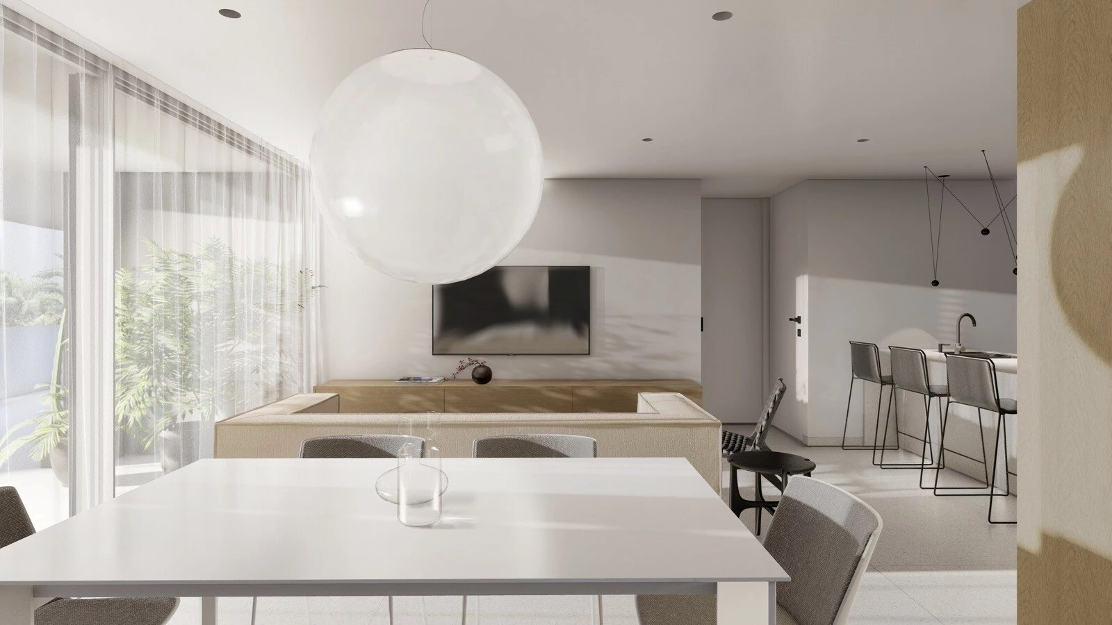 Designappartement in een privé residentie met luxe voorzieningen in El Raso 