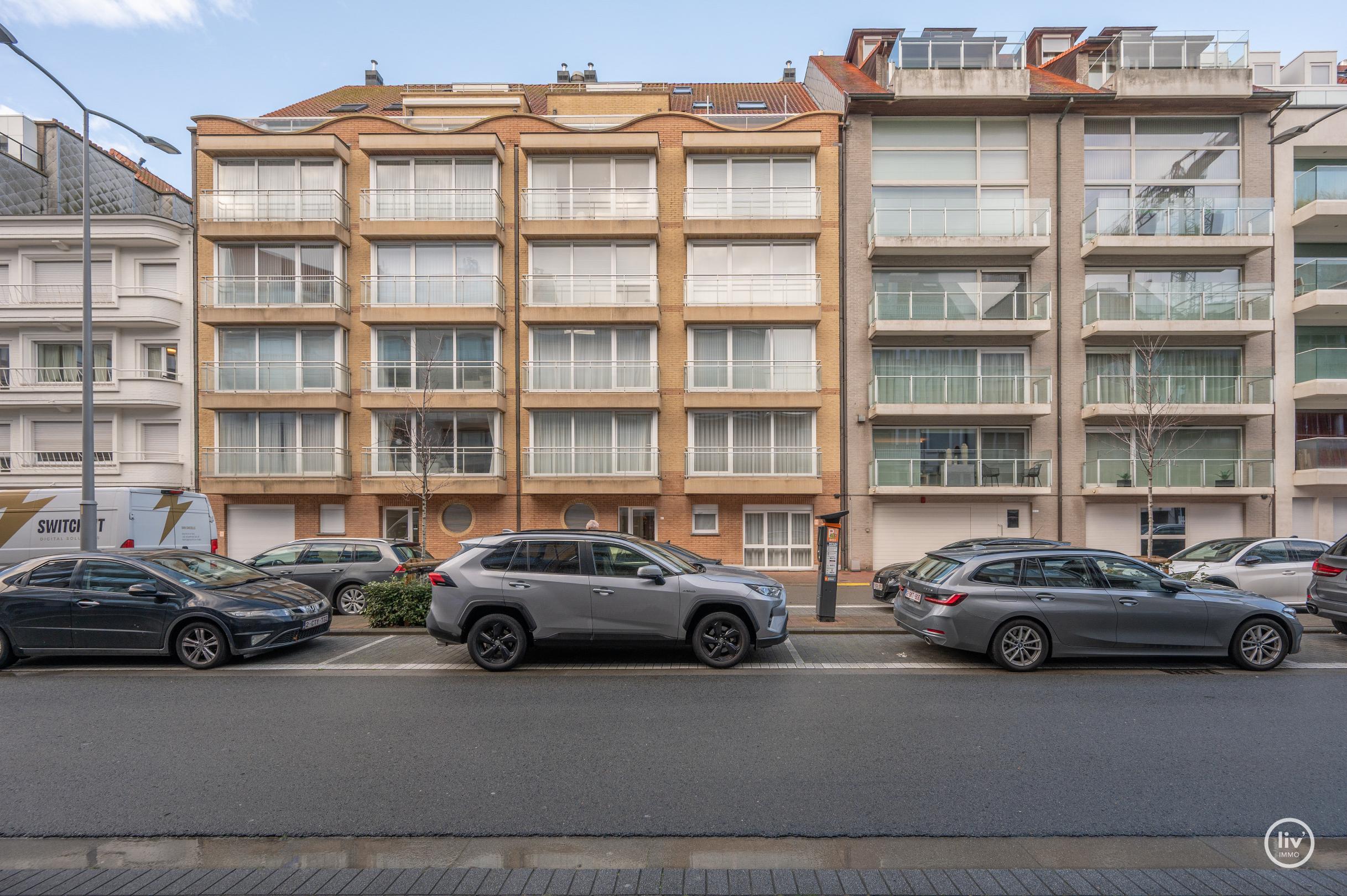 Gezellig 1 slaapkamer met open keuken, goed gelegen op de Paul Parmentierlaan te Knokke. 