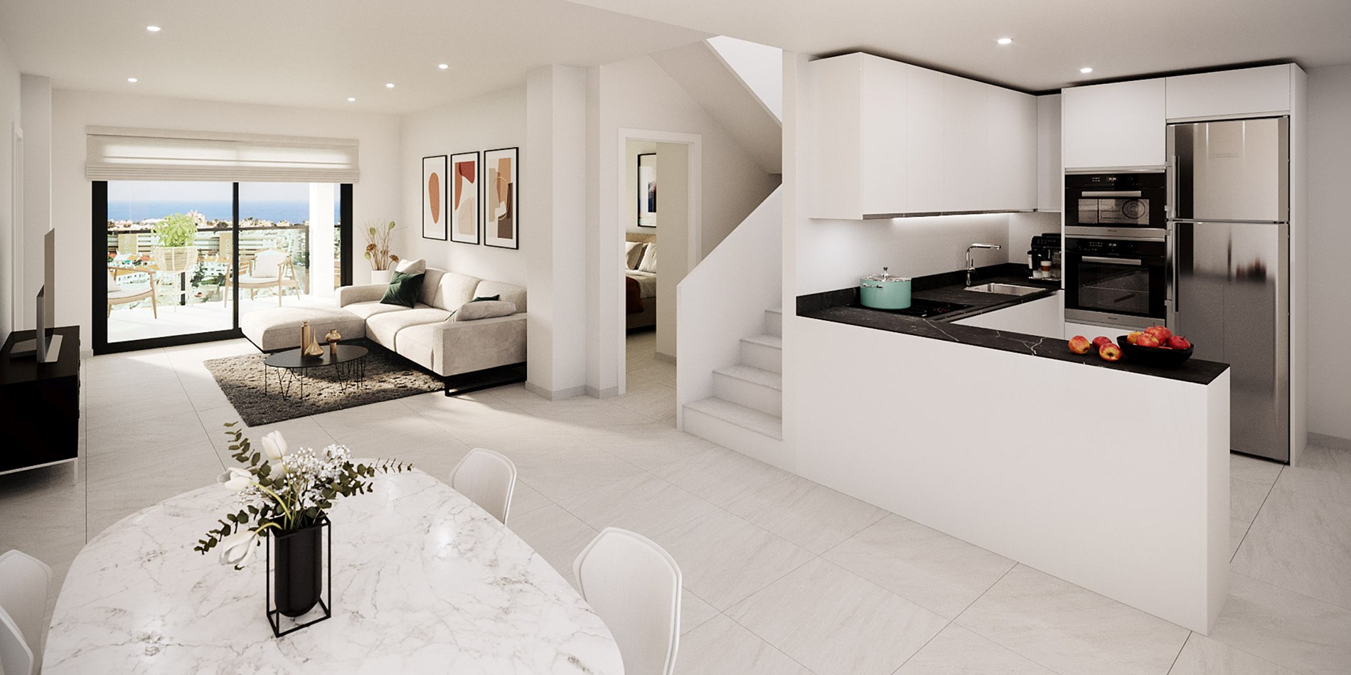 Luxe appartementen met uitzicht op zee 