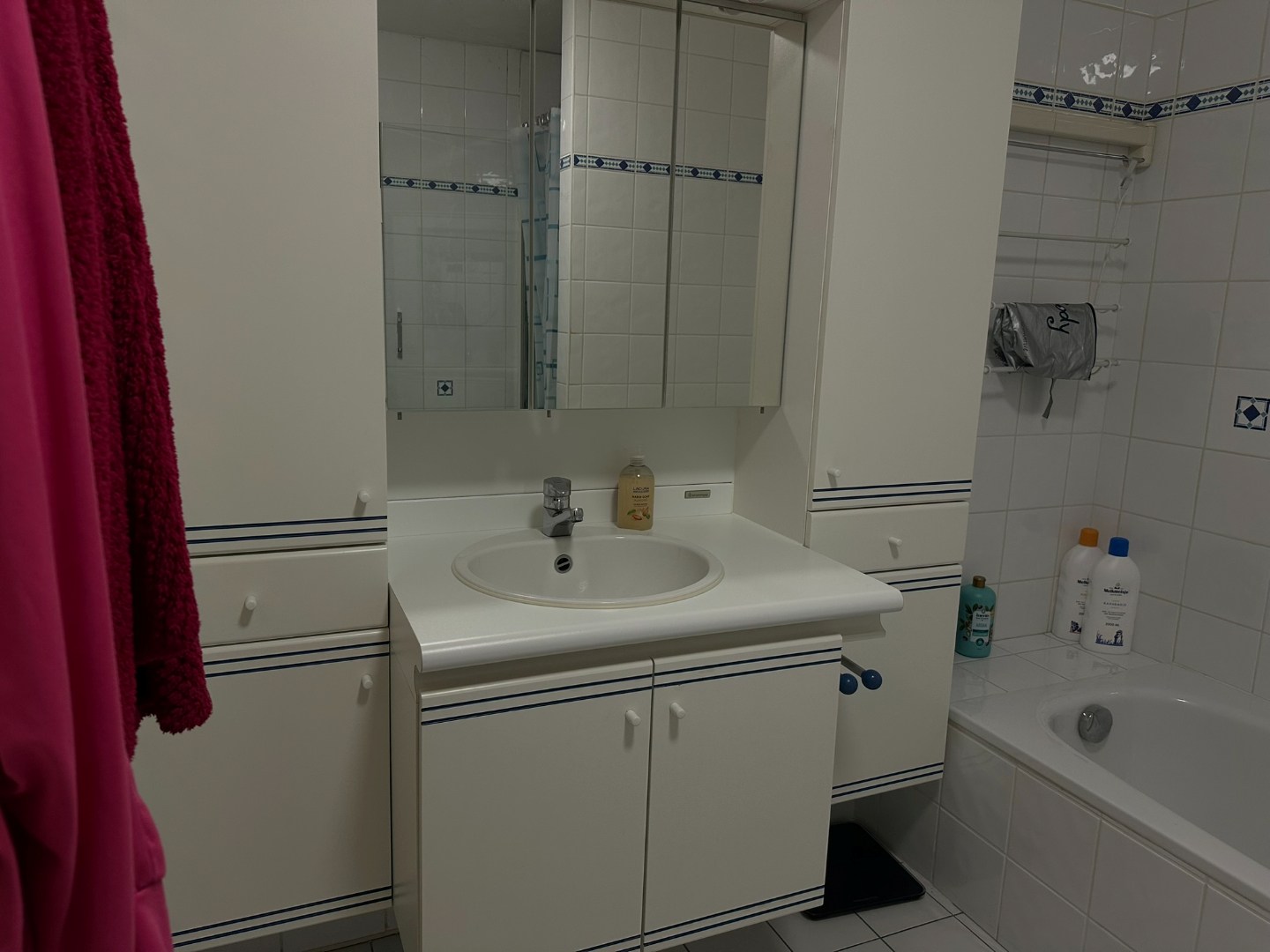 Gemeubeld appartement met twee slaapkamers en garage 