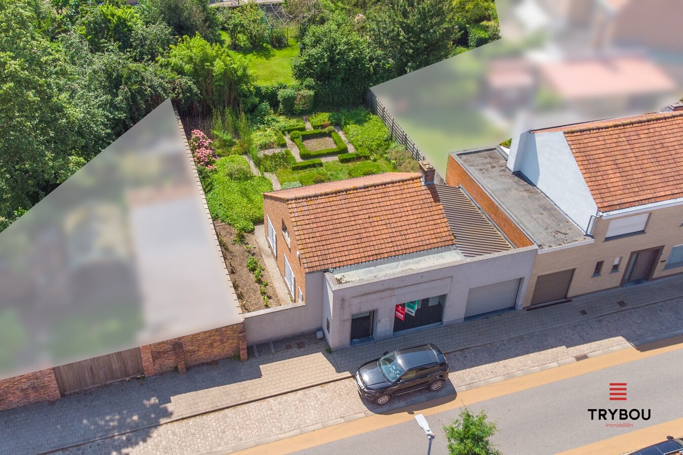 Centraal gelegen handels(woning) met garage op 369m² in Merkem! 