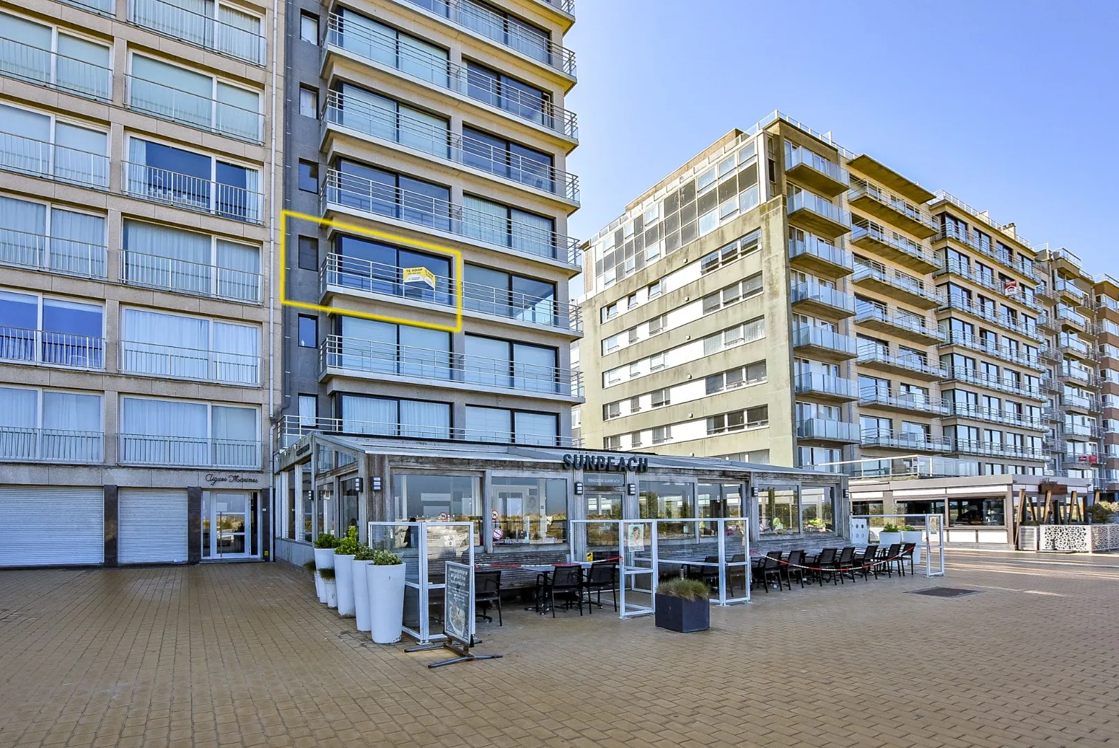 Frontaal zeezicht: 2-slaapkamerappartement (92 m²) te Nieuwpoort!