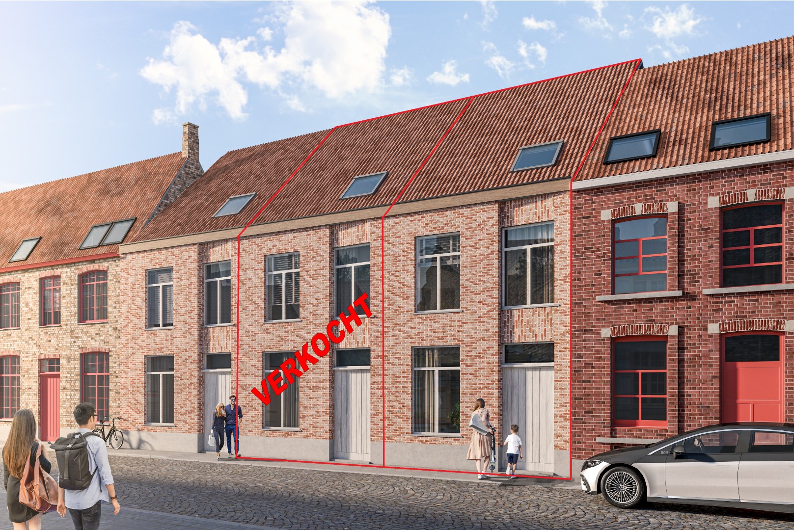 Maison neuve située au centre de Bruges - VKB459 