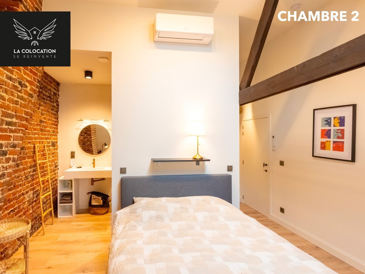 2 chambres en coliving dans une maison de caractère à Tournai ! 