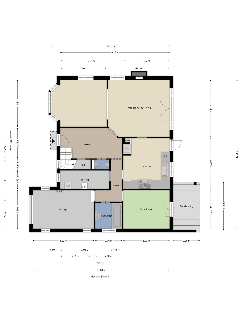 Villa met bureau,  5 slaapkamers, 2 badkamers en ruime tuin in Bierbeek! - EPC 172 kWh/m² - bewoonbare opp. 242 m² 