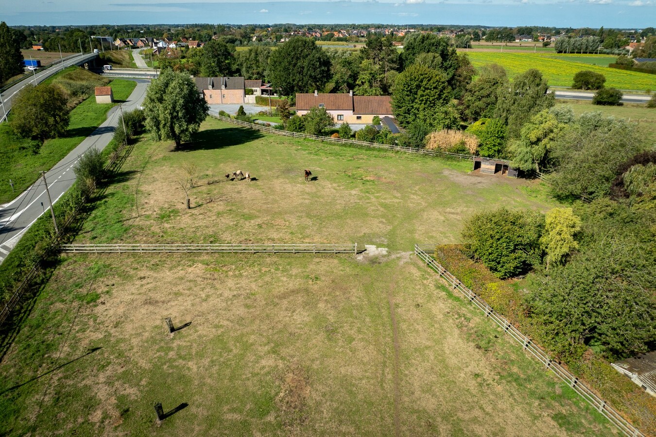 Renovated farmhouse with pasture on approximately 2 hectares in Veldegem. 