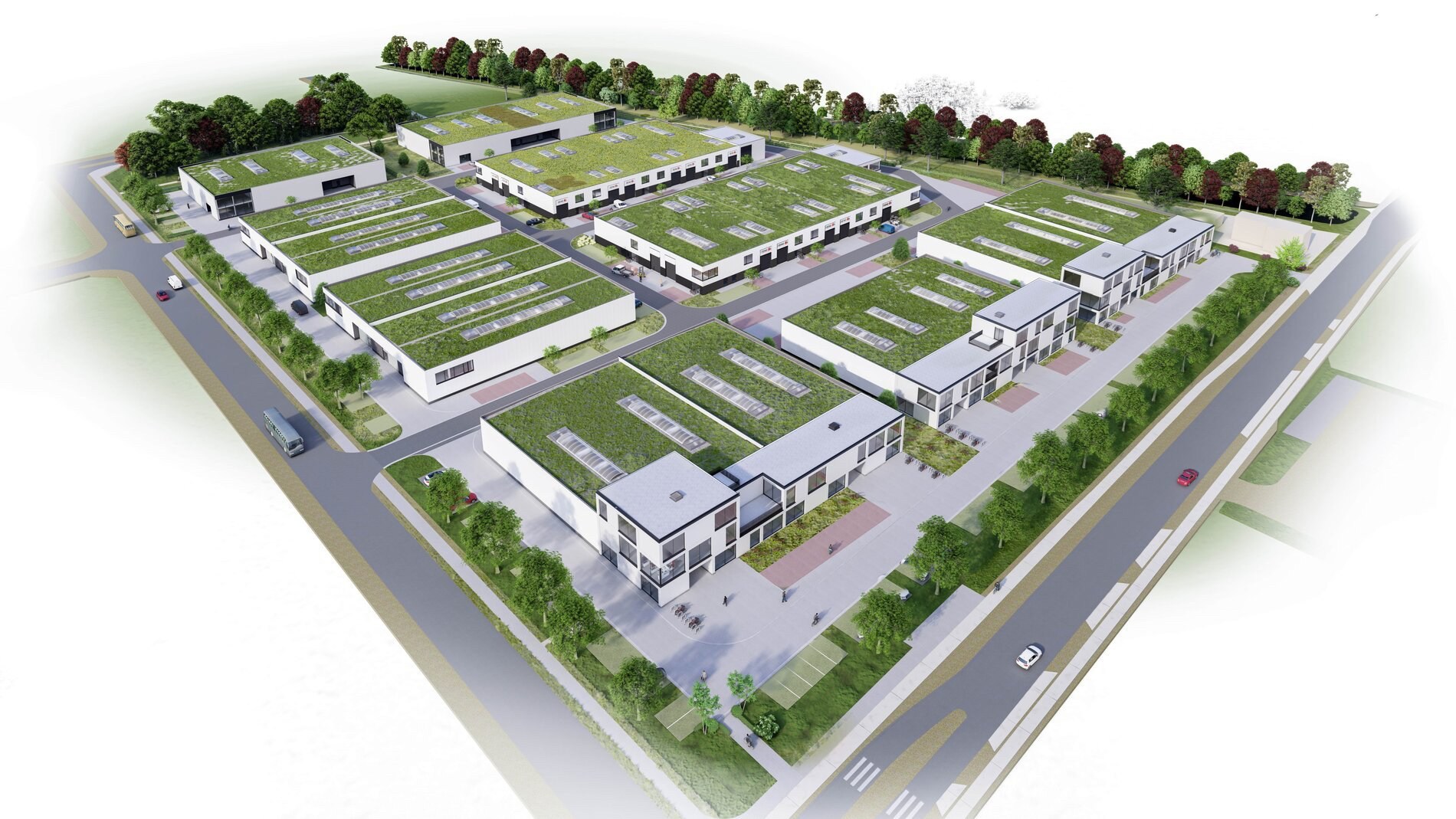 Nieuwbouw magazijn ±1.200 m² op toplocatie in bedrijvenpark De Zwaan – Schoten! 