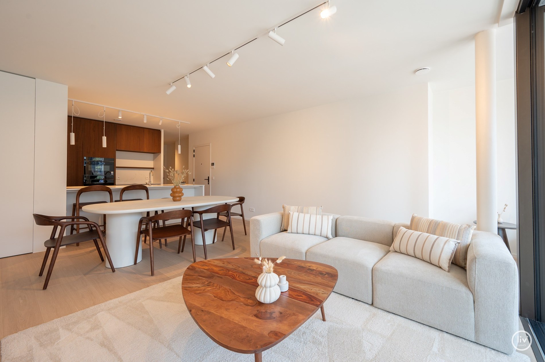 Appartement neuf exclusif avec trois chambres au cœur de Knokke. 