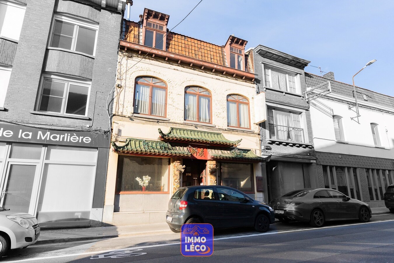 Maison de commerce avec habitation et jardin 