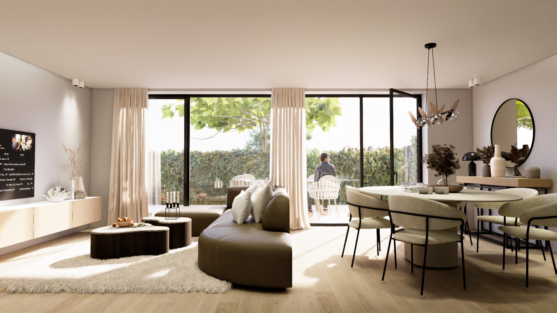 Appartement 1 – Duplex met leefruimte op tuinniveau 