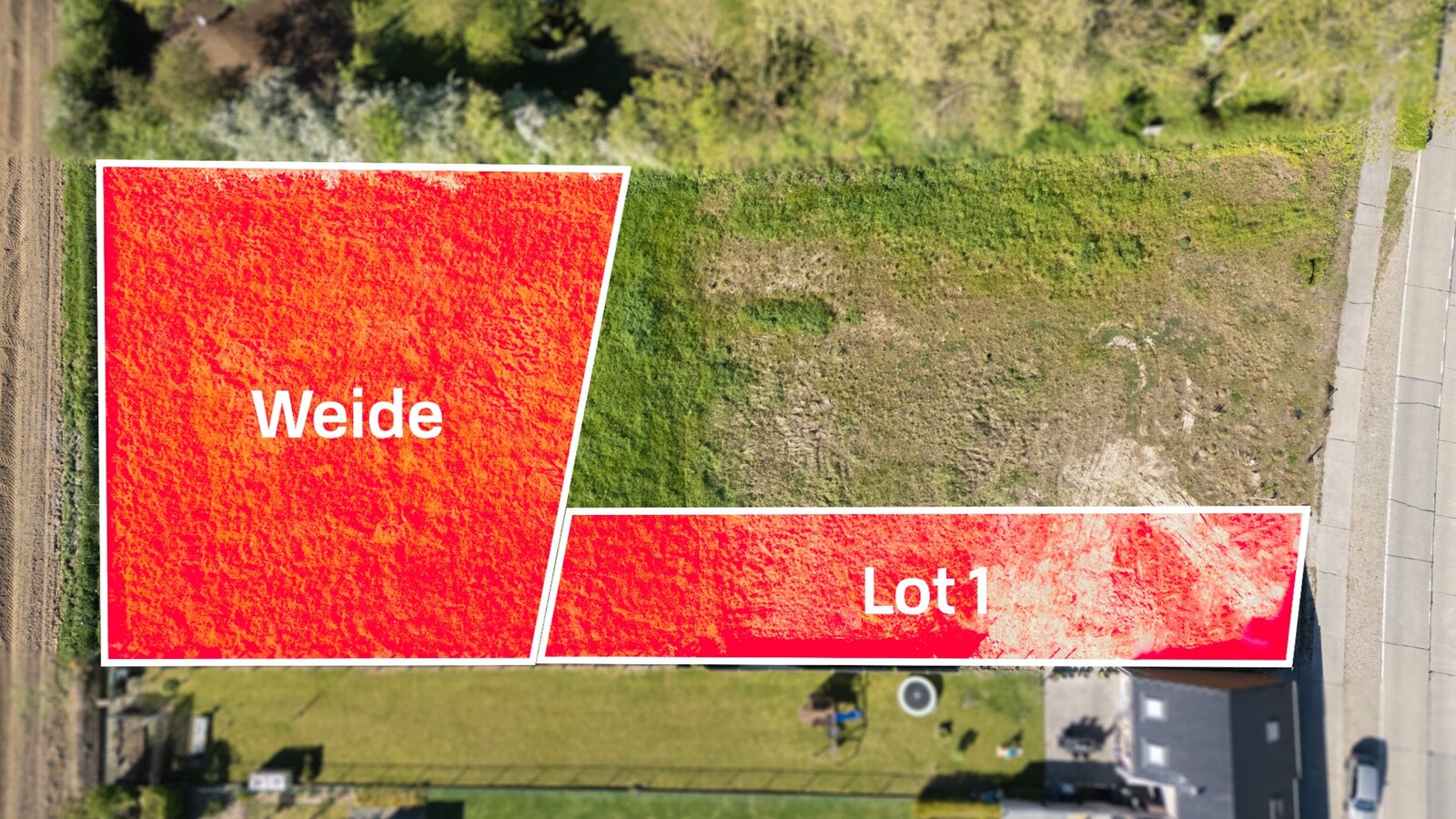 Bouwgrond Zonnebeekseweg Ieper - verschillende combinaties mogelijk 