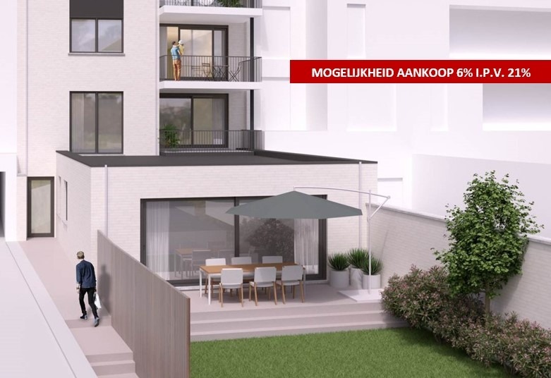Nieuwbouw benedenwoning met tuin en 2 slaapkamers 