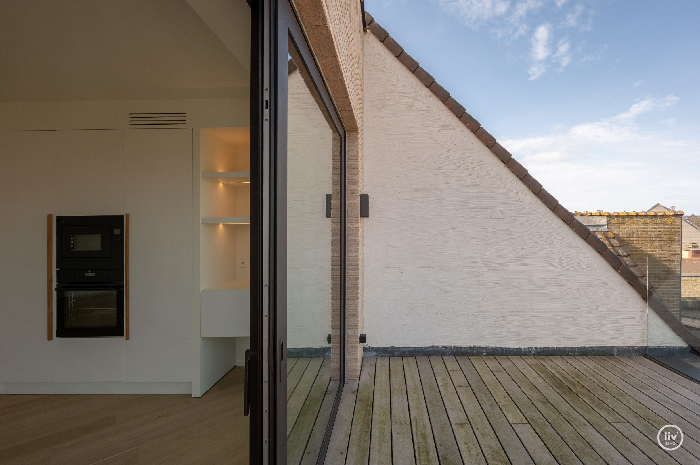Nouvel appartement avec vue dégagée au centre de Knokke. 