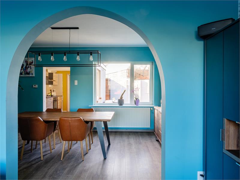 Instapklare, ruime half-open bebouwing in groene residentiële wijk te Evergem 