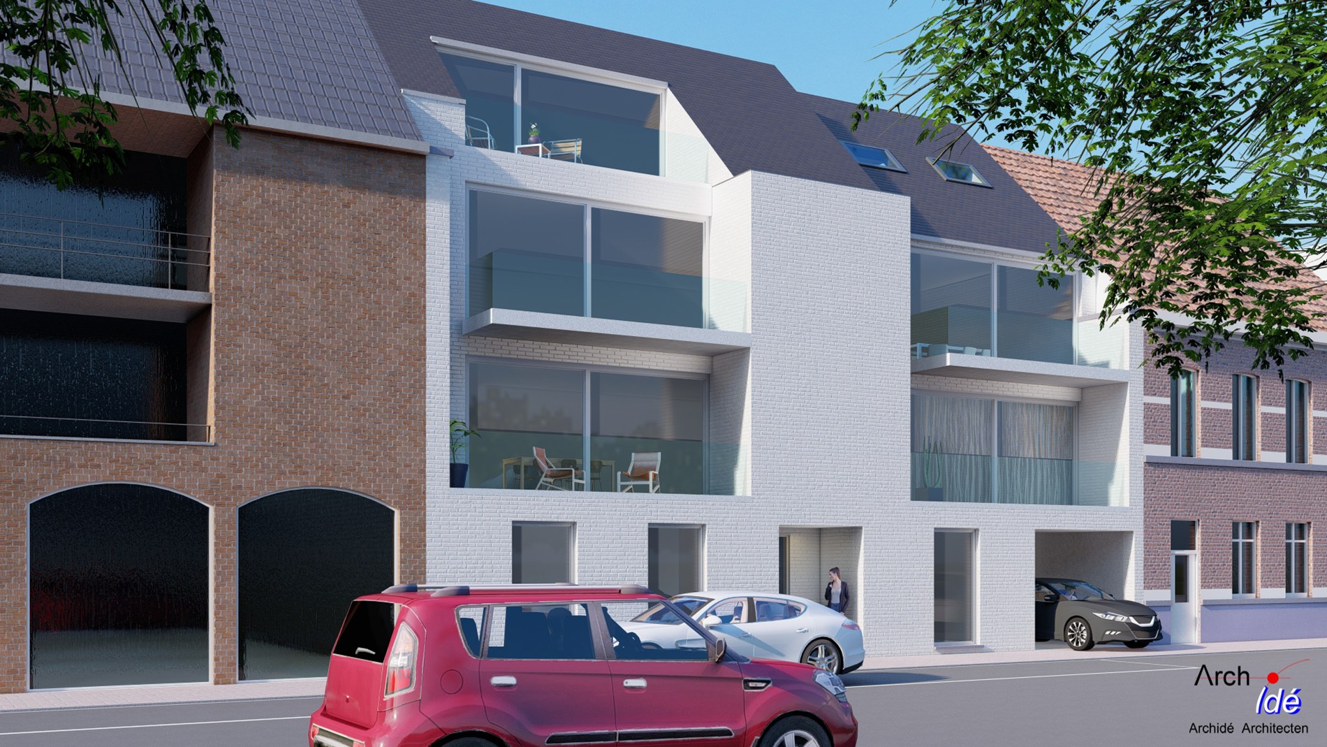 Gelijkvloers nieuwbouw appartement met 1 slaapkamer en tuin 