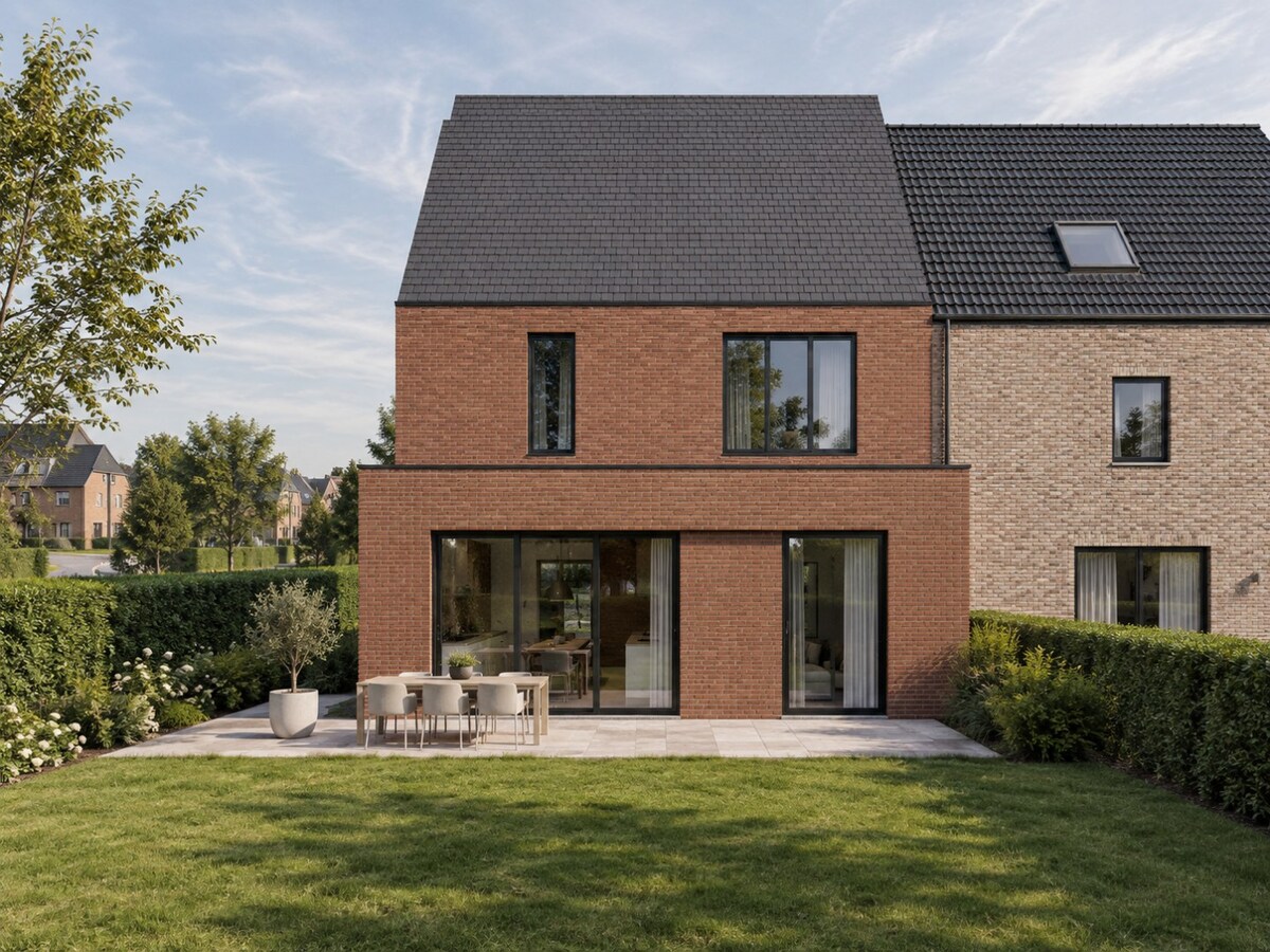 Ruime CASCO BEN-woning op goede locatie te Oordegem 