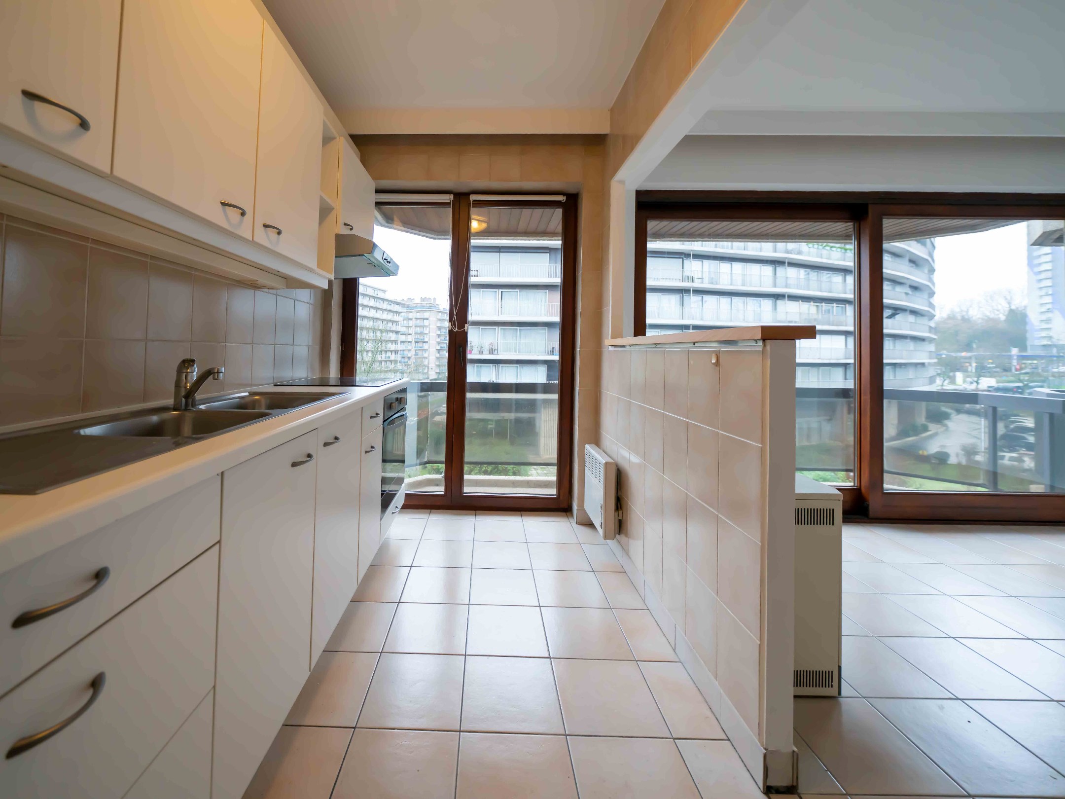 Ruim appartement met 1 slaapkamer en 2 terrassen 