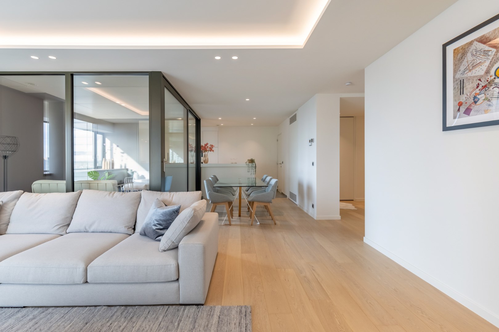 Appartement op de 10de verdieping van 127m² met twee slaapkamers 