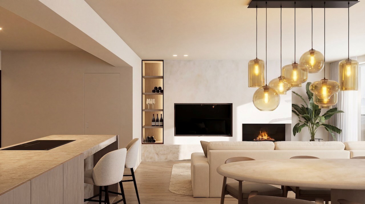 Luxueus volledig gerenoveerd 3 slaapkamer appartement te Lippenslaan gelegen op wandelafstand van het Albertstrand. 