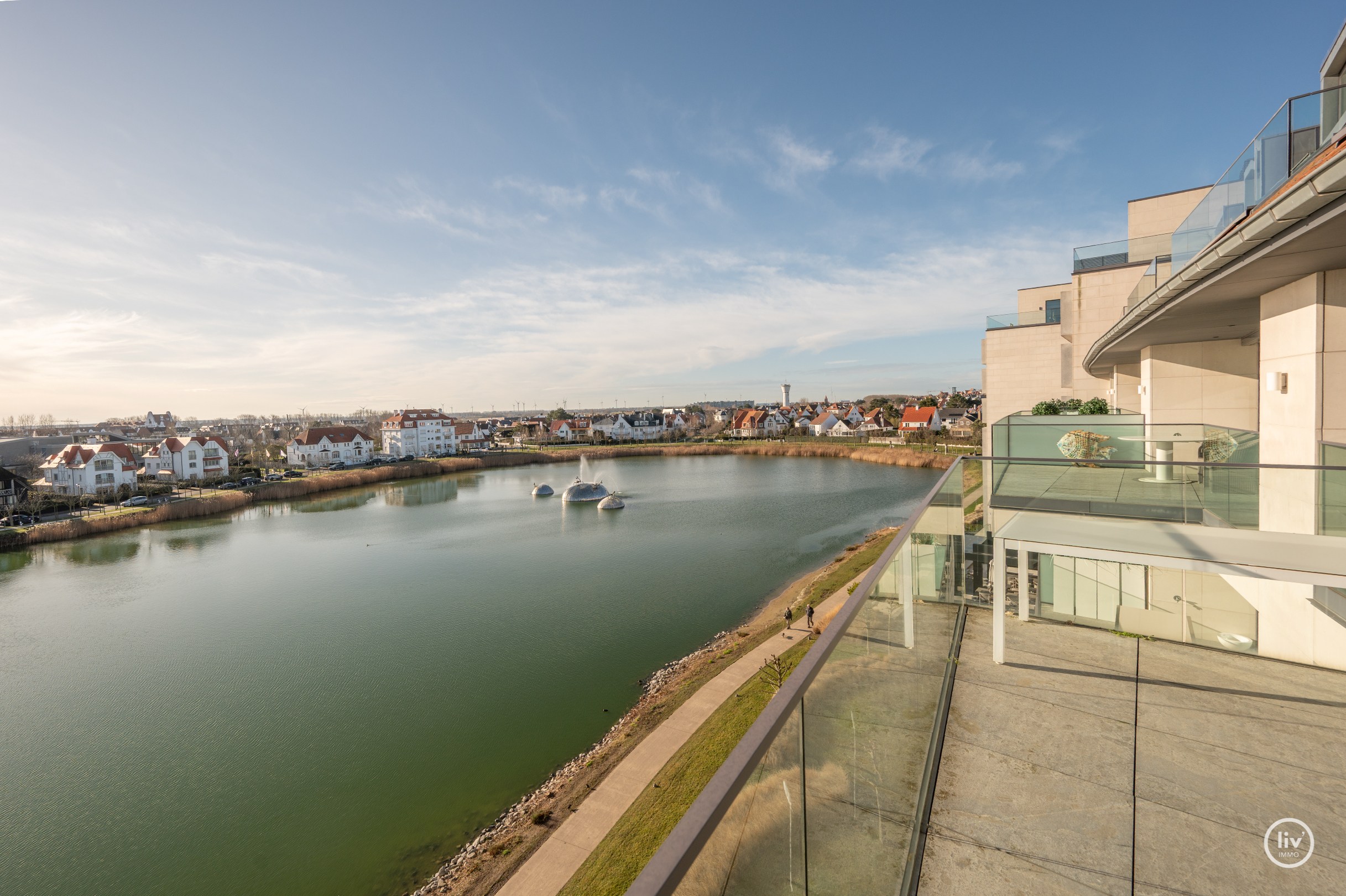 LA RESERVE - Appartement exceptionnel de 3 chambres avec de grandes terrasses offrant une vue sur le ZEGEMEER et le CASINO à Knokke. 