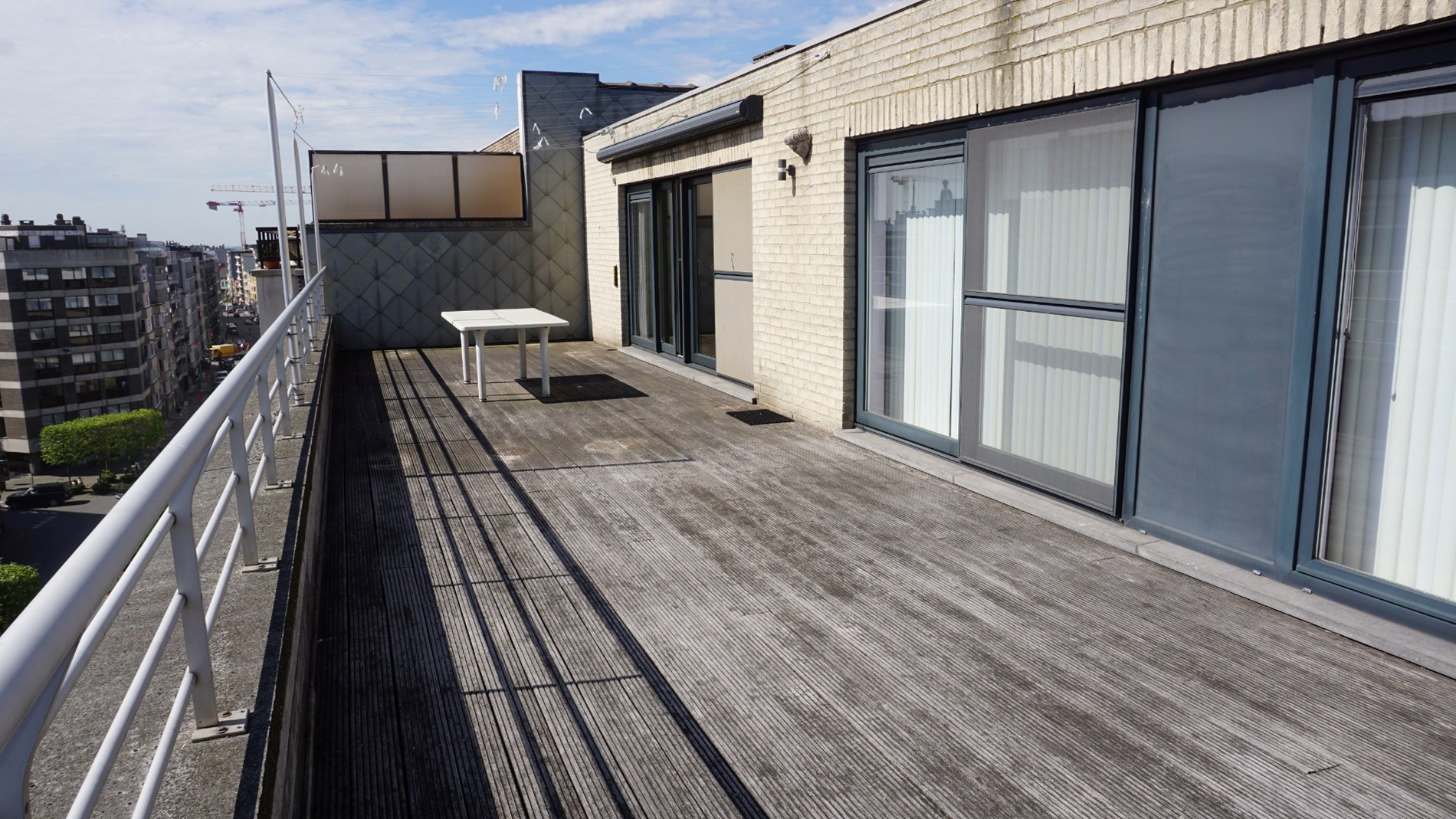 Penthouse 3 slaapkamers centrum Oostende - terras