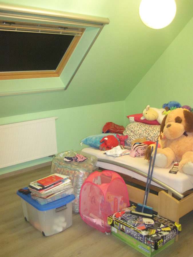 Recent vernieuwde rijwoning nabij de Schelde. 