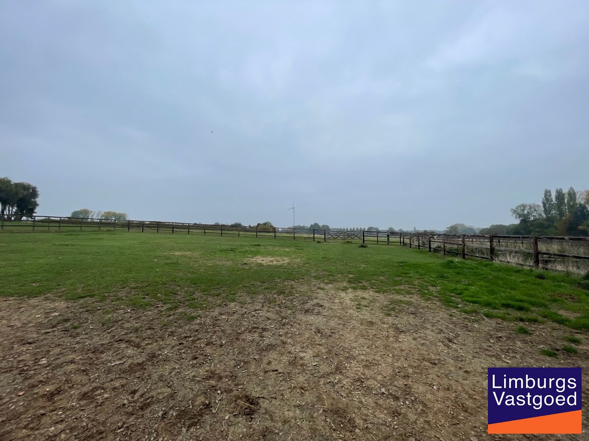 Landelijk gebouwencomplex voor paardenhouderij, op ong. 3ha 50a met stallen, weides/paddock, binnen-en buitenpiste, en woning. 