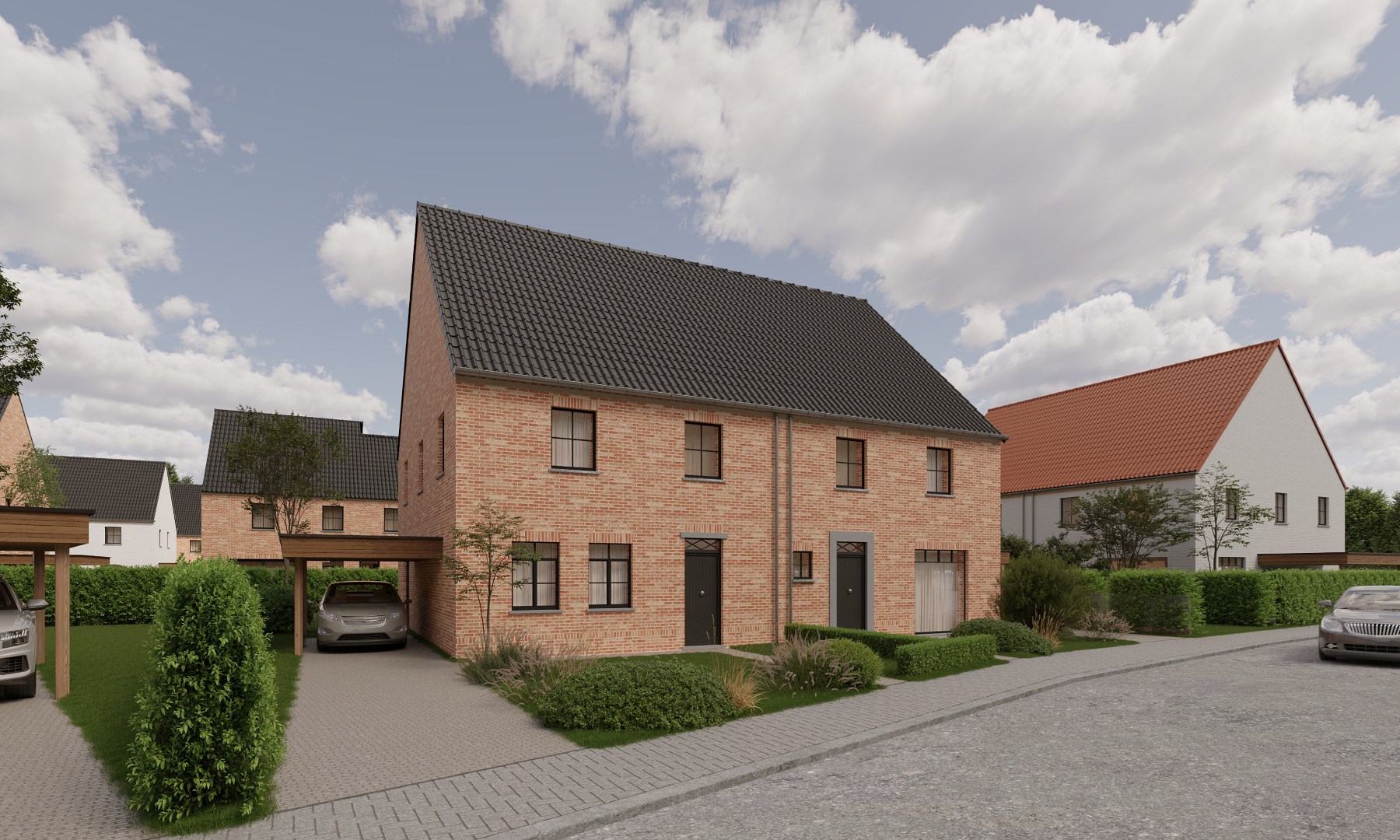 Unieke residentiële verkaveling in het centrum van Gistel 