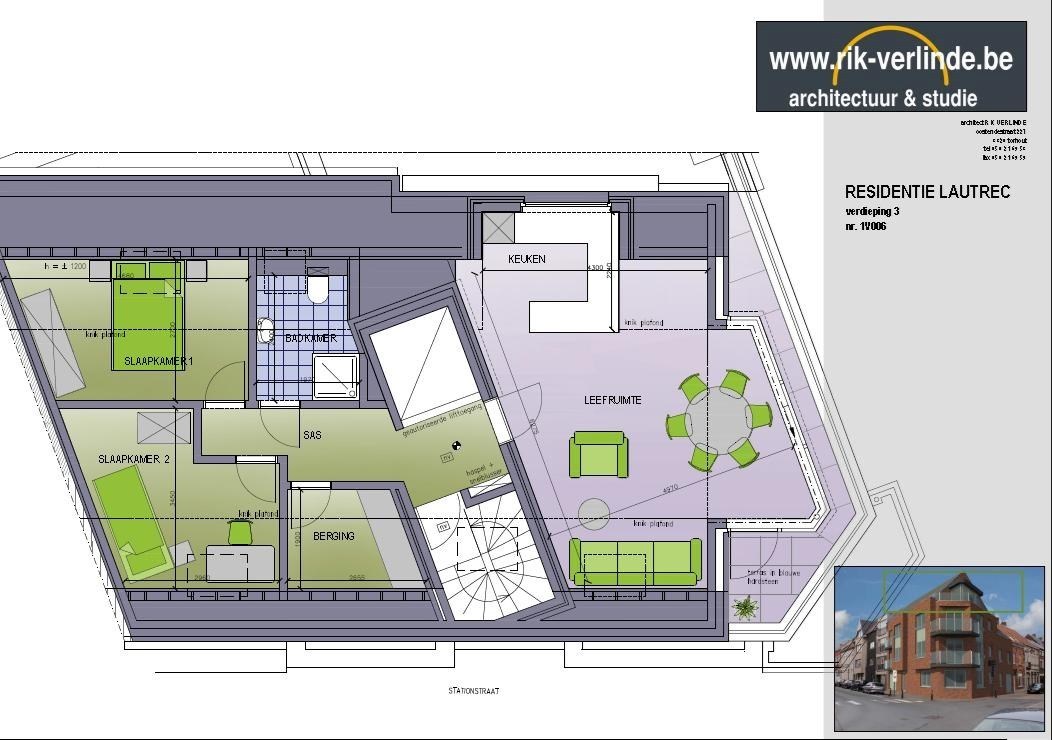 Instapklaar 2-skp appartement met zalig zonneterras, Torhout 