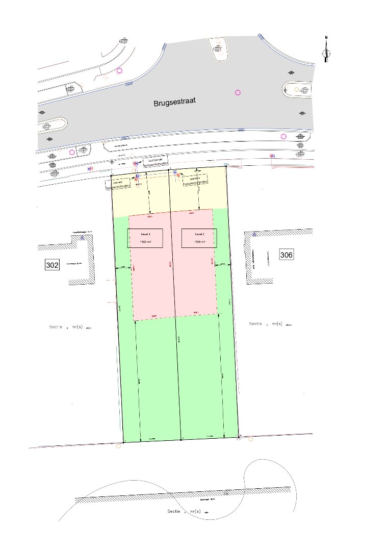 Perceel bouwgrond van 563 m² te Zedelgem 