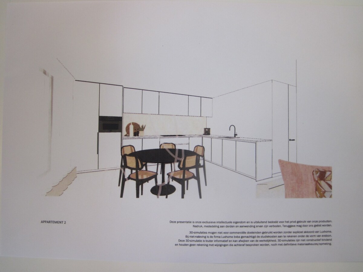 Splinternieuw BEN-appartement. 