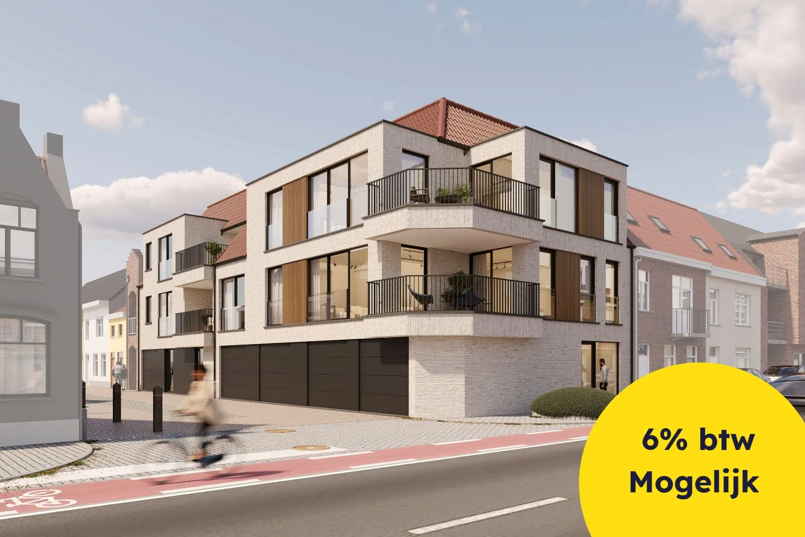 Ruim nieuwbouwappartement met 2 slaapkamers op centrale ligging in Middelkerke