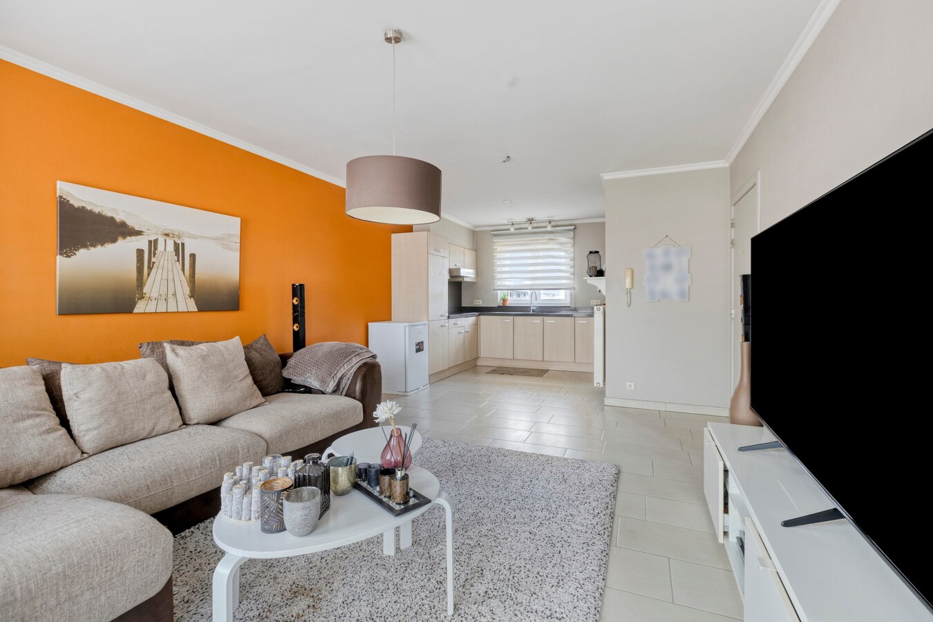 In centrum gelegen appartement met 2 slpks. en terras 