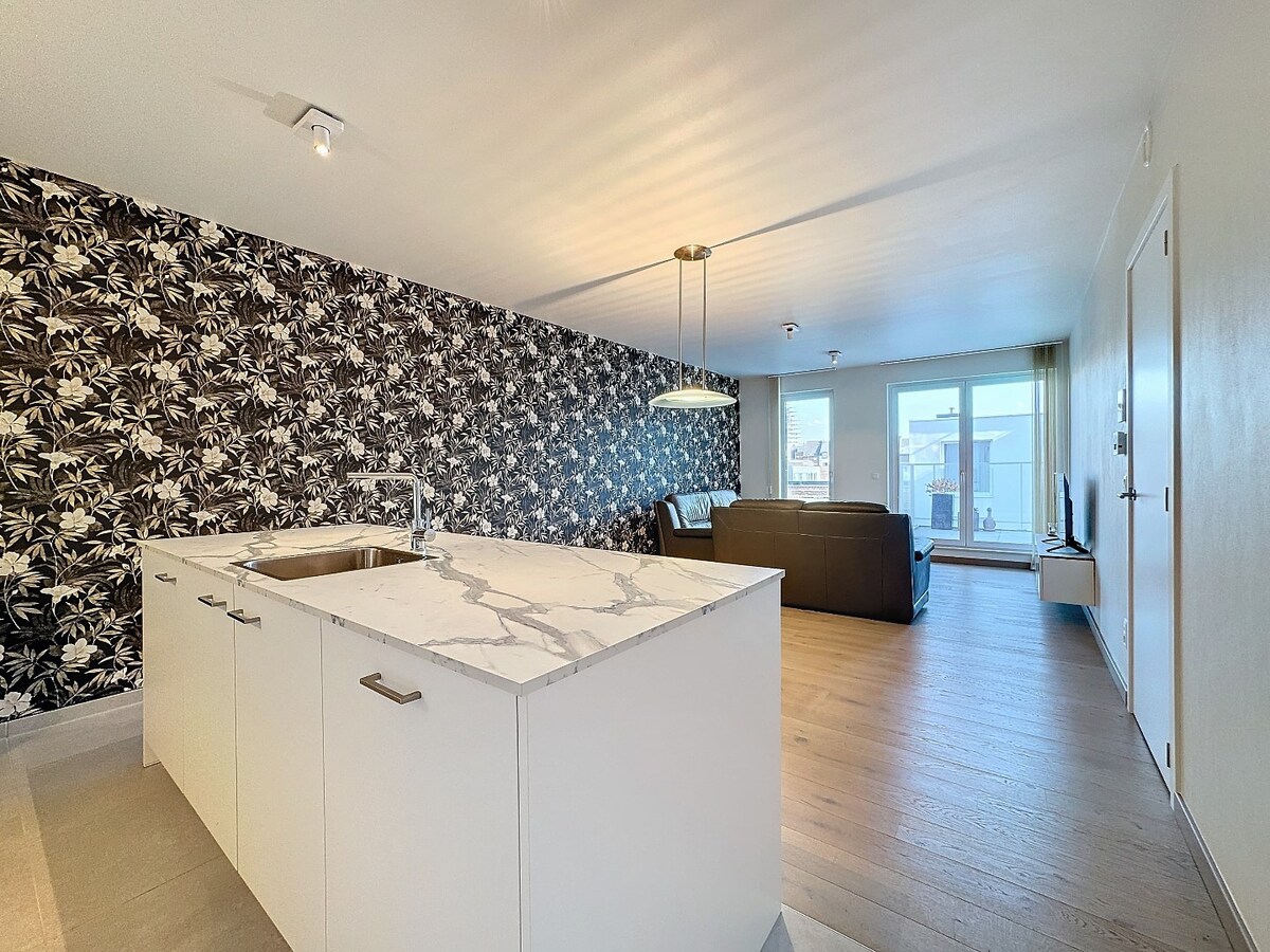 Nieuwbouw appartement met ruim terras en kelder te centrum Zottegem 