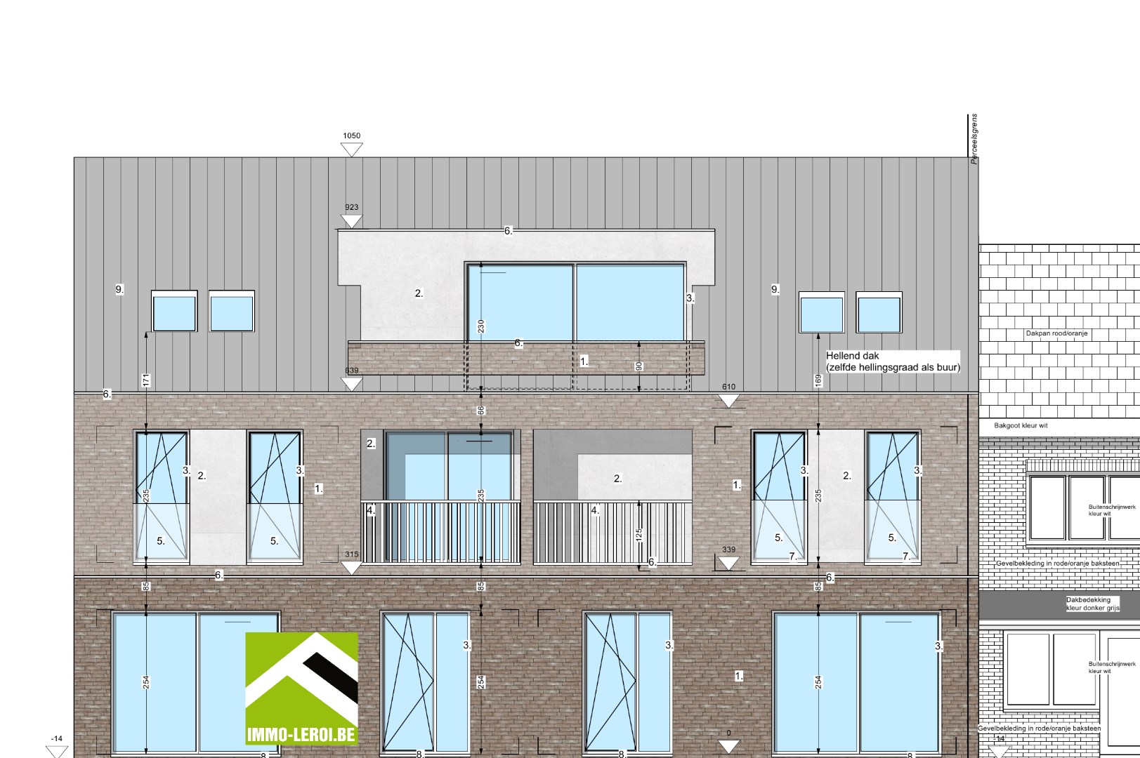 Projectgrond met vergunning voor 5 appartementen 