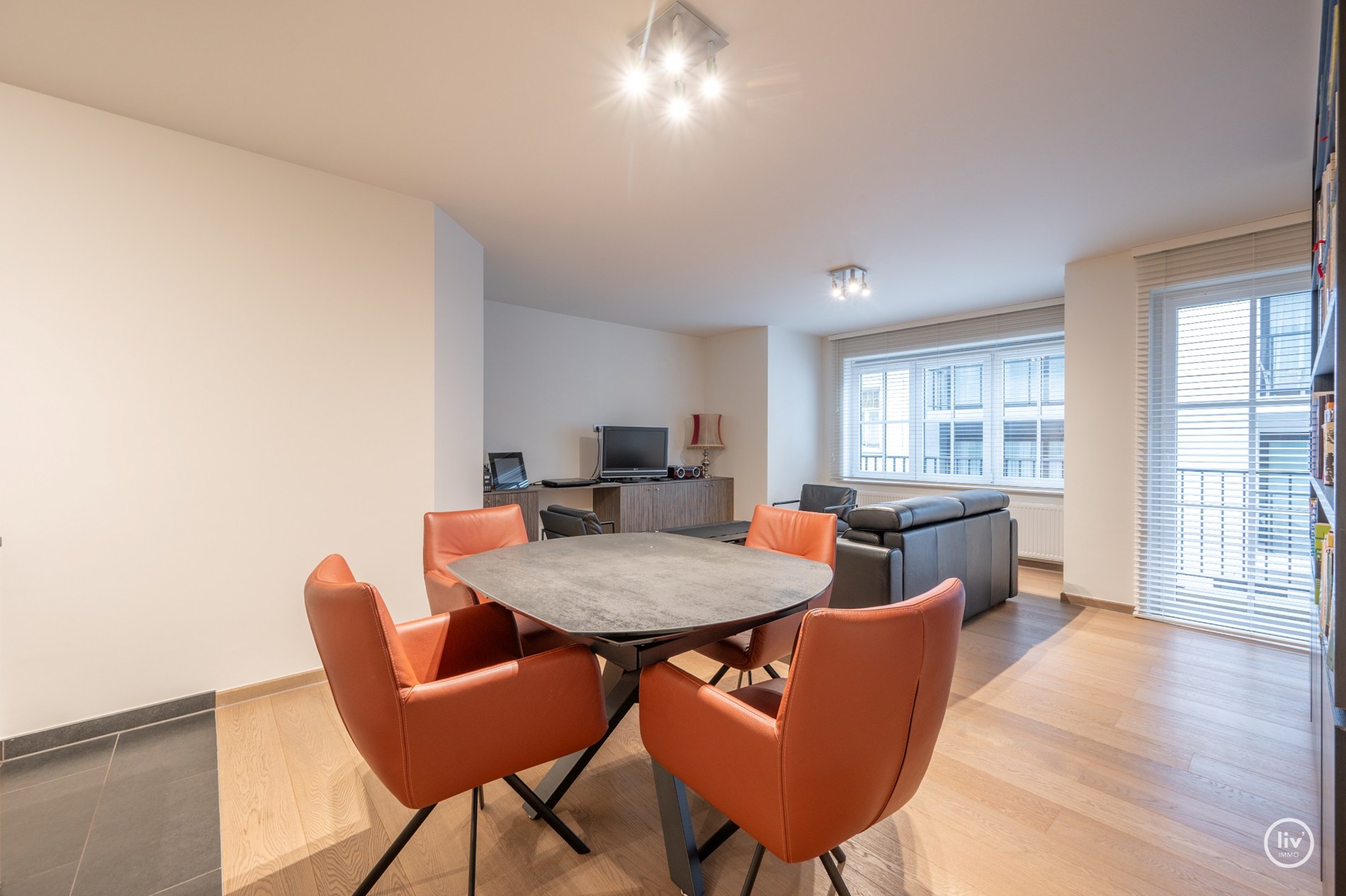 Gezellig 1 slaapkamerappartement gelegen in een récent gebouw in de Fincentlaan te Knokke. 
