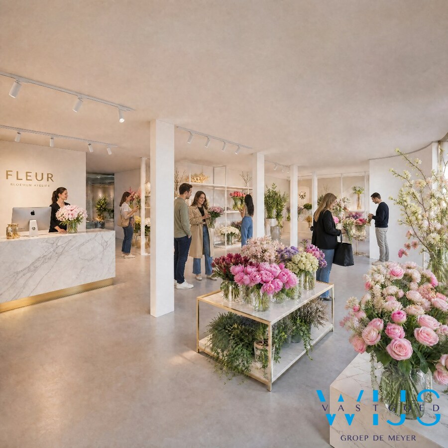 Handelspand in nieuwbouwproject op ultra zichtbare locatie in Ertvelde! 