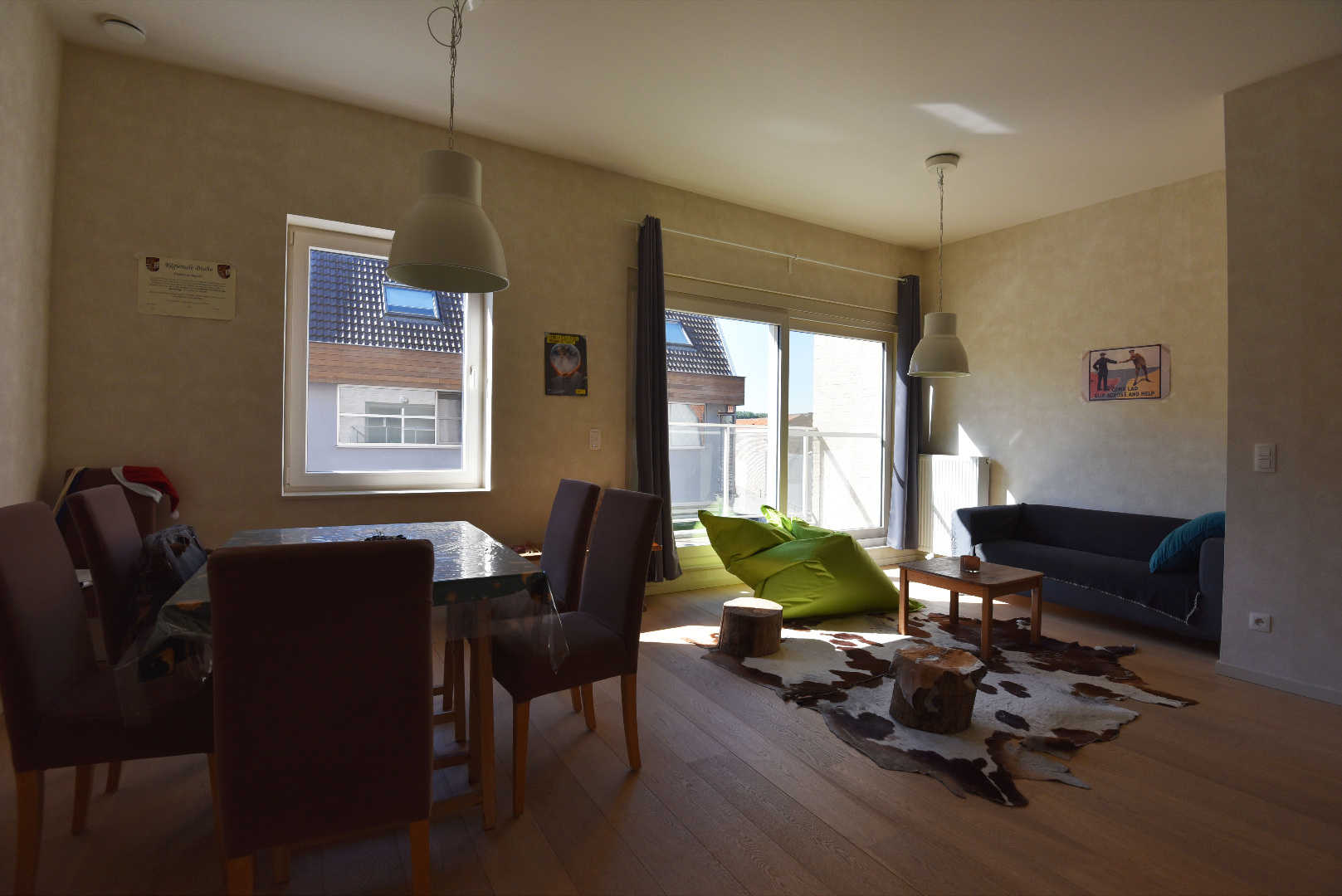 Recent app. 2 slpks, terras, balkon en garage te Maldegem 