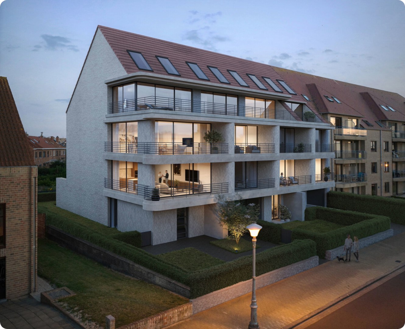 NIEUWBOUW 2/3 SLPK DUPLEX APP MET ZEEZICHT 