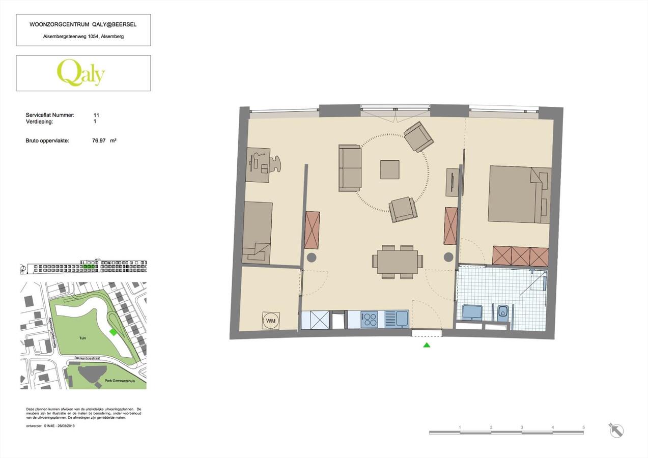 Verkocht service flat - Alsemberg