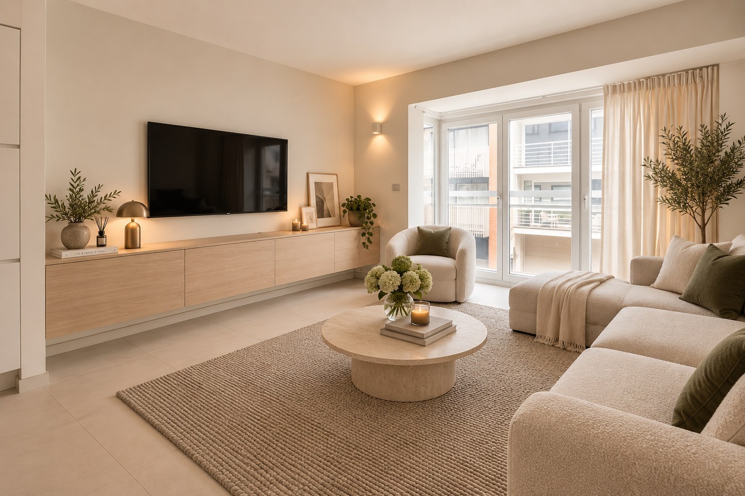Bel appartement de deux chambres situé au centre de Knokke. 