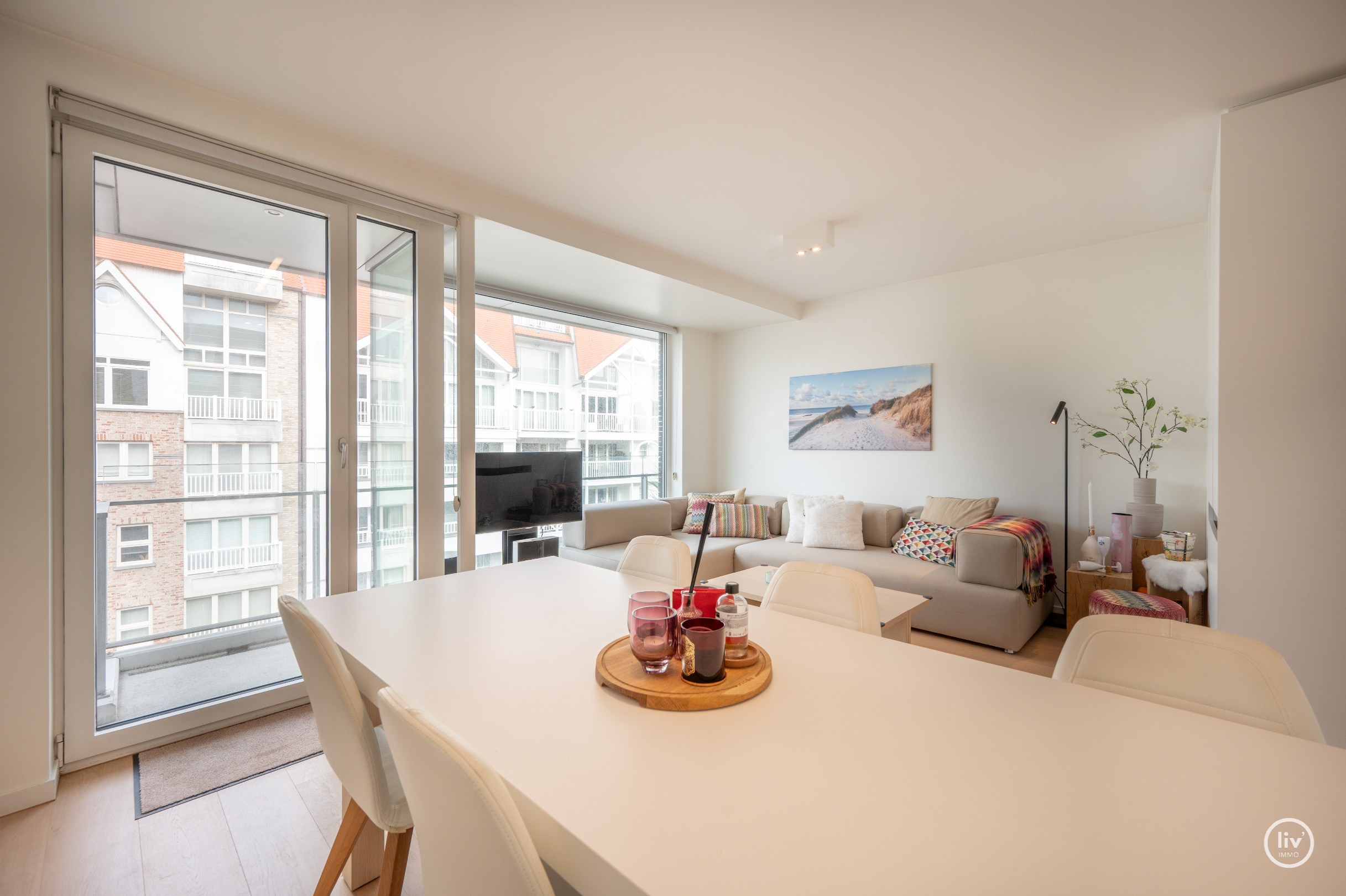 Zeer aangenaam en tevens recent appartement in centrum Knokke. 