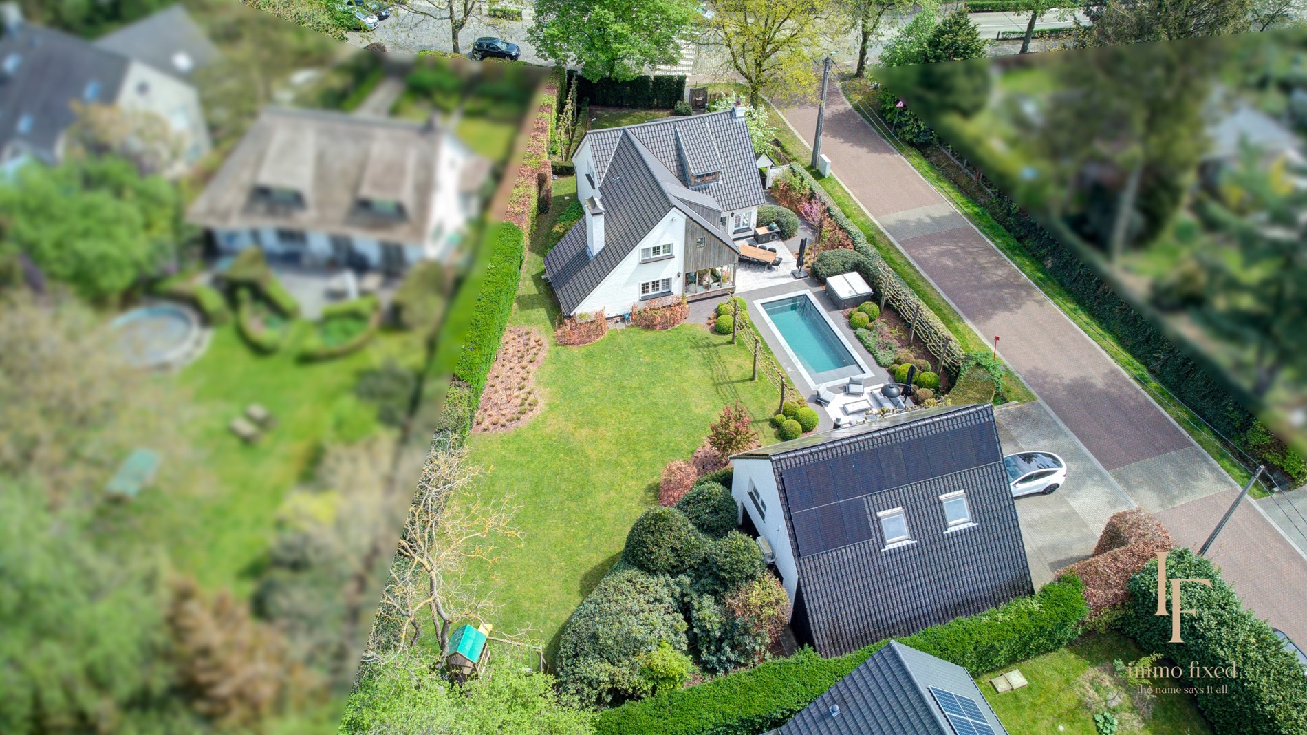 Charmante gerenoveerde villa met zwembad te Brecht. 