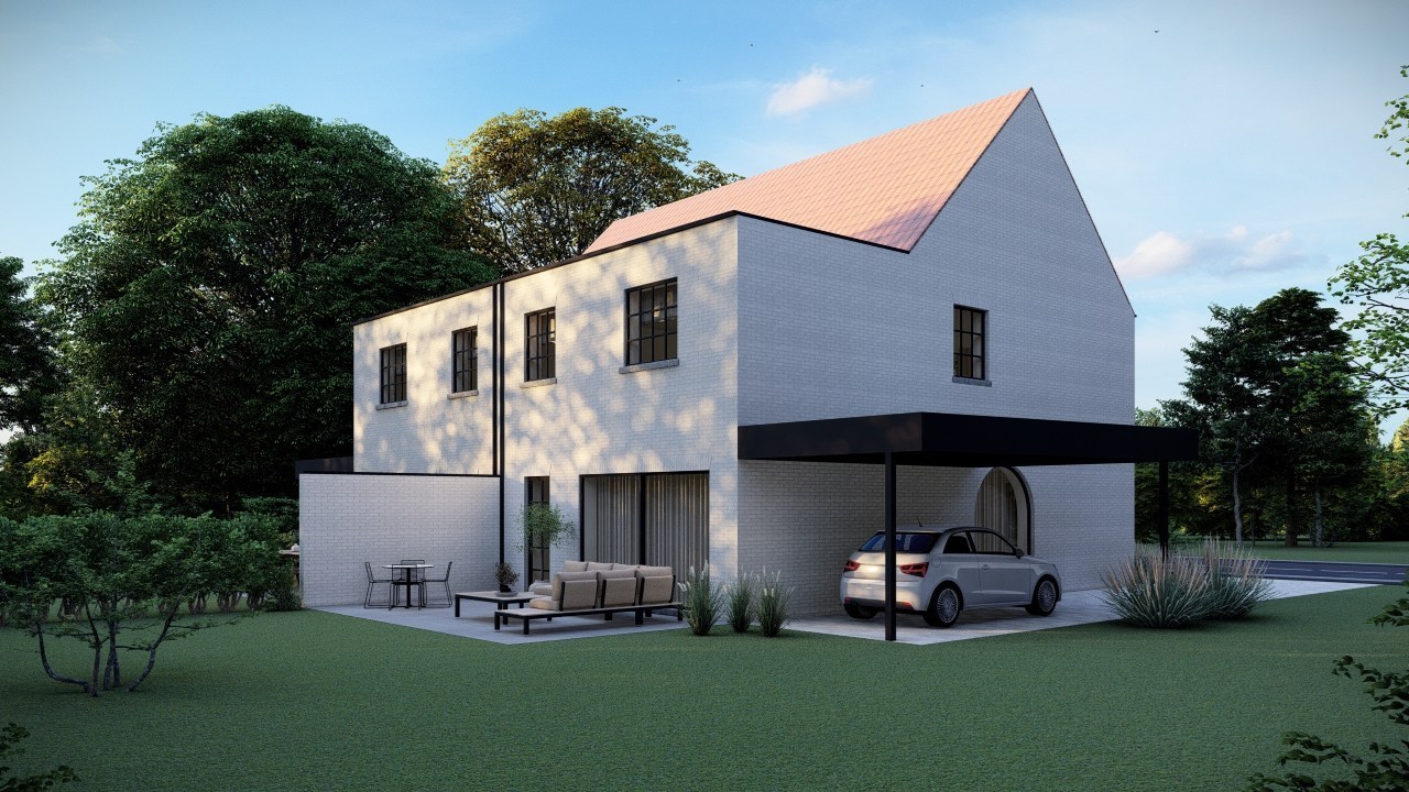 Ruime nieuwbouwwoning met 3-4 slpk. op een rustige ligging in Balen-Hulsen 