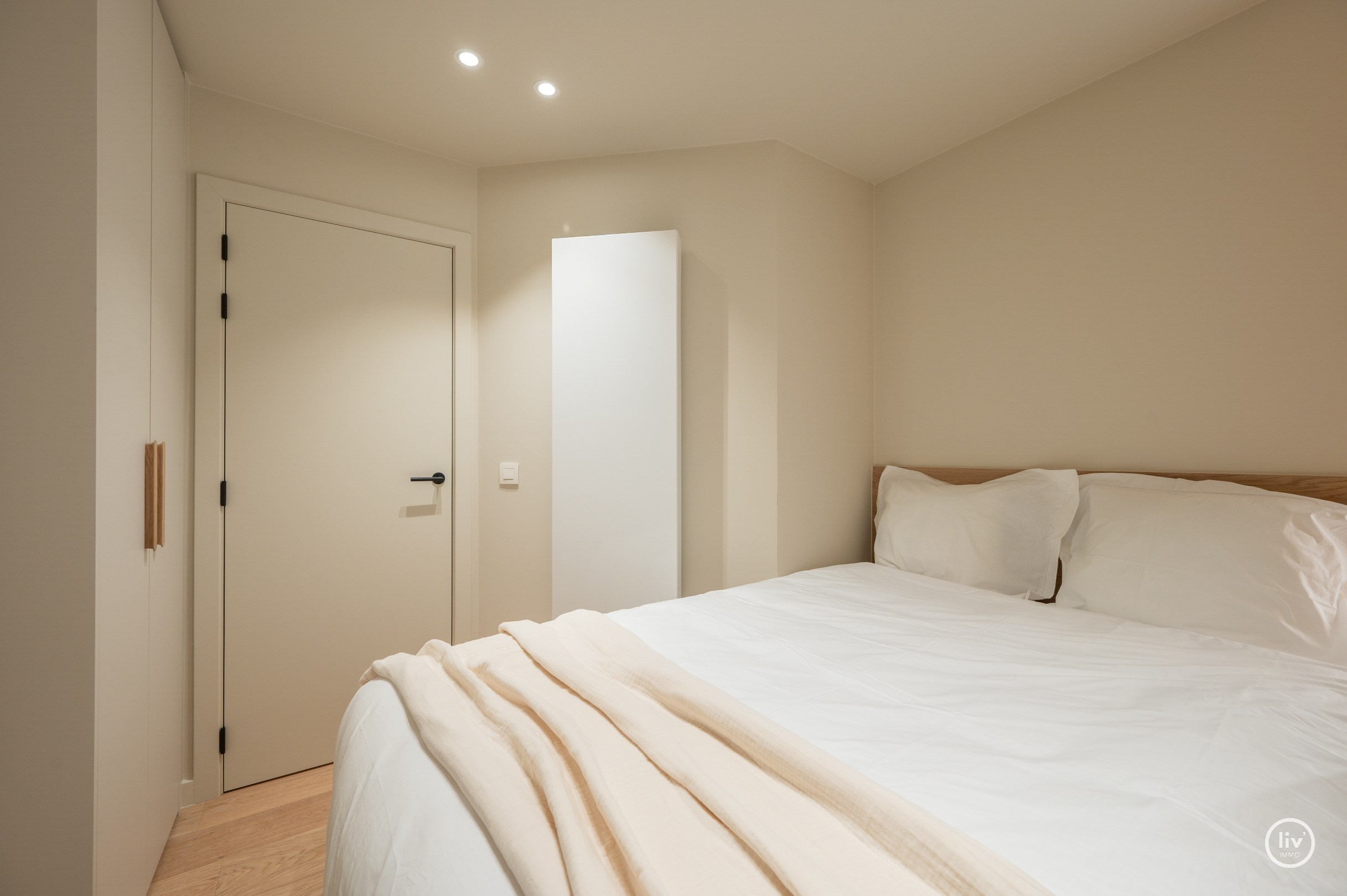 Bel appartement rénové de 3 chambres dans un emplacement de premier choix dans la rue Mosselman à Knokke. 