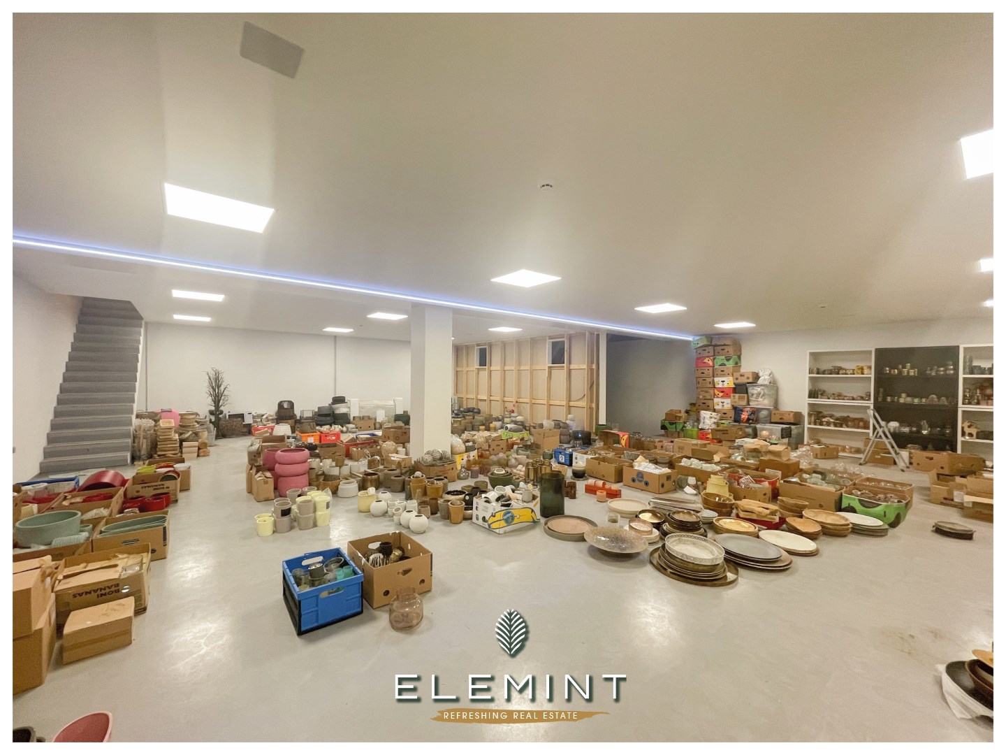 Woning met recent magazijn 