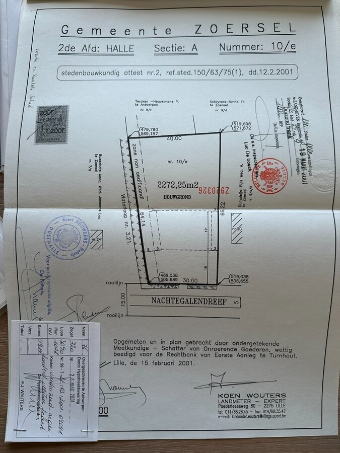 Prachtige grond van 2.272 m² in wijk "Den Drijhoek" - te Zoersel- grens Schilde 