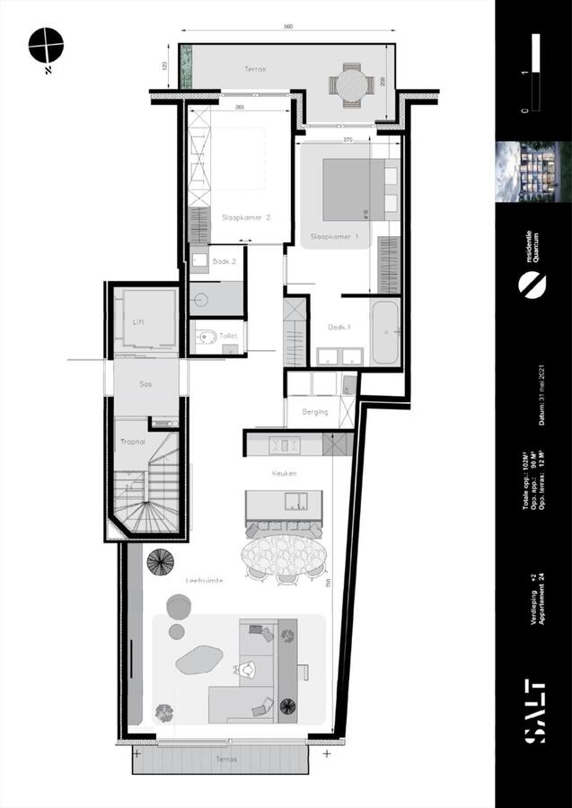 Nieuwbouwappartement in res. "Quantum" - Heist 