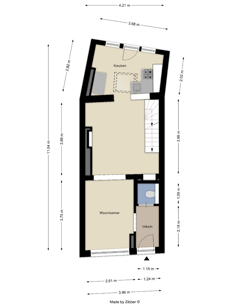 Woning met 2 ruime slaapkamers, 2 badkamers en buitenruimte in Kessel-Lo! – EPC 293 kWh/m² - bewoonbare opp. 100 m² 